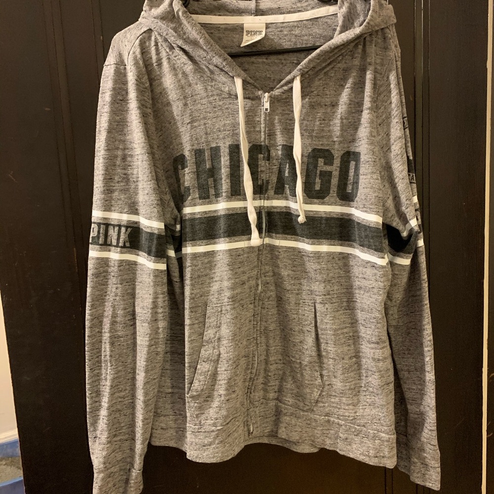 Victoria Secret PINK Chicago Zip Up Hoodie